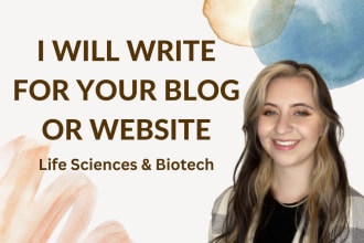 write engaging life sciences and biotech content