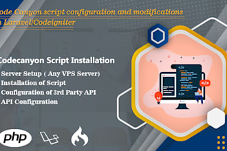 install and configure your laravel, codeigniter, PHP codecanyon script