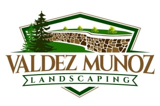 create  landscape, lawn care, agriculture and farm logo