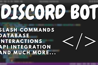 create a discord bot for you for cheap prices