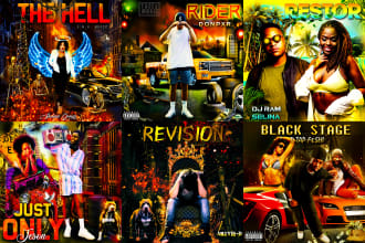 design custom mixtape, album cover art for hip hop and rnb
