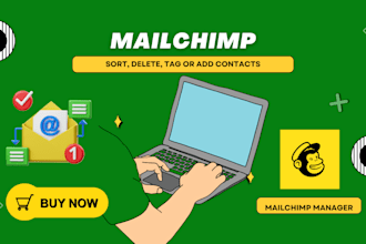 do mailchimp management, sort, tag, filter audience contacts