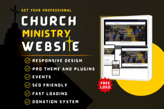 design responsive church website ministry website