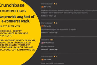 find ecommerce leads contact list building by storeleads and crunchbase