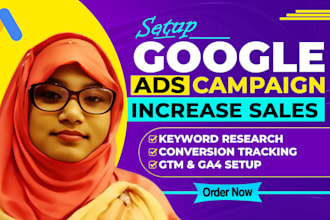 setup and manage high converting google ads PPC campaign