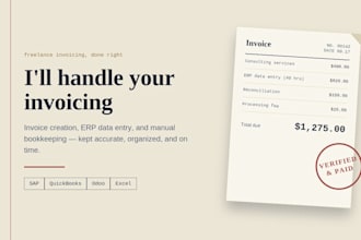 do invoicing on erp systems and manual invoicing
