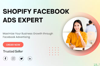 setup shopify facebook ads campaign, marketing, fb advertising, instagram ads