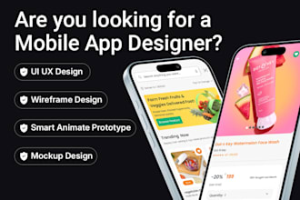 design mobile app design and UX research consultation services