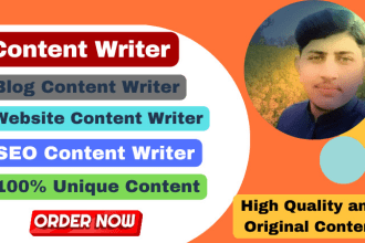 do seo article writing, website content or blog writing