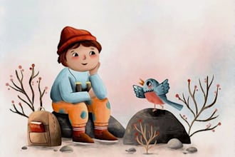 illustrate children story book illustration and cover