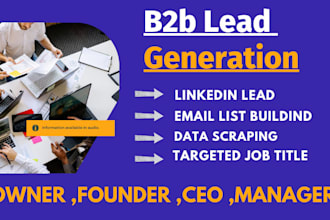 do linkedin  b2b lead generation ,find verified business leads