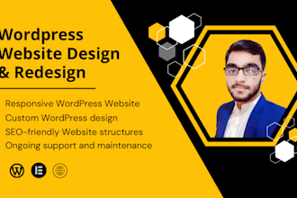 create responsive wordpress website design blog or business website development