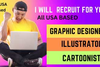 find graphic designer, cartoonist, illustrator for you