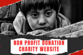 build nonprofit fundraising donation charity website