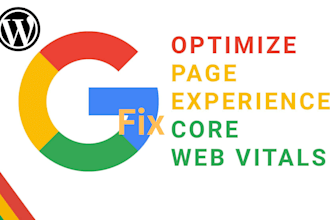 fix core web vitals and do wordpress speed optimization