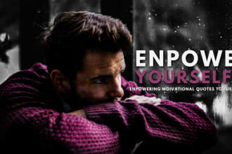create motivational youtube video thumbnail