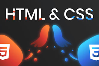 design HTML template using CSS