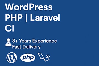 fix or customize your wordpress, PHP, laravel or codeigniter website