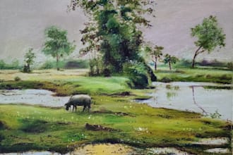 sketch vibrant oil pastel drawings from any reference