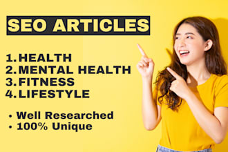 write engaging mental health, health, and fitness articles