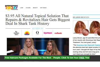 create an advertorial landing page for native advertising