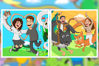 draw you as adventure time cartoon character
