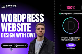 be expert for divi wordpress website, divi theme or divi theme customization