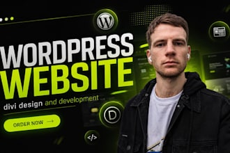design a modern wordpress website with divi