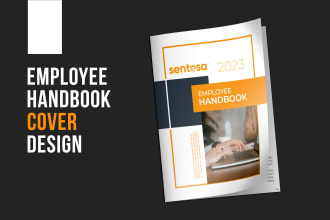 create employee handbook cover design, ebook cover and book cover design