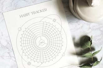 create an printable planner tracker
