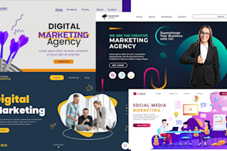 design smma agency website , digital marketing agency website