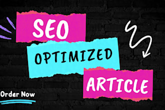 do SEO optimized article or blog post writing, content writing