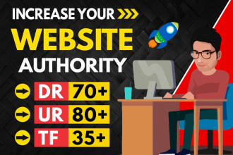 increase domain rating dr ahrefs and ahrefs url rating, majestic trust flow