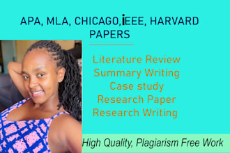do research essays, proposals, case studies, and summary