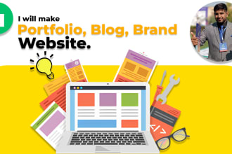 make blog, personal portfolio, business or  brand website