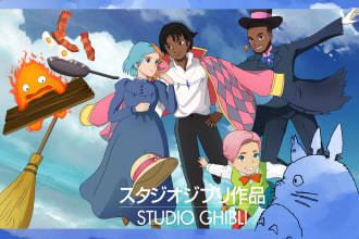 draw you as a cute anime character in cute animation style
