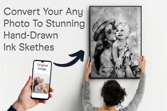 convert your photos to hand drawn ink sketch with photoshop