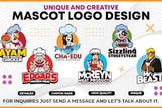design custom mascot or character logo