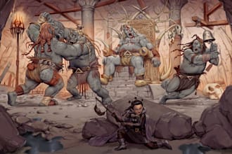 paint fantasy and scifi characters for your projects