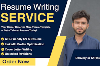 write CV and update or design professional resume with cover letter and linkedin