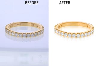 do fast  jewelry retouch and jewelry photo editing