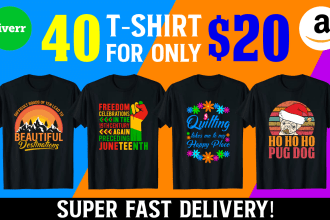 do bulk t shirt designs for redbubble and etsy