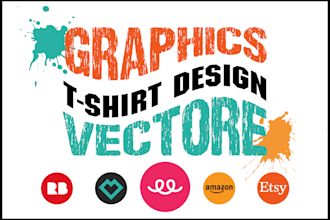 do amazing retro font trendy t shirt design within 24hrs