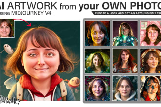 do portrait art of your photo using artificial intelligence