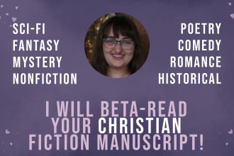 give developmental edits for your christian manuscript