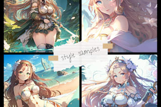 Hot Deals!  design beautiful, custom anime characters using ai