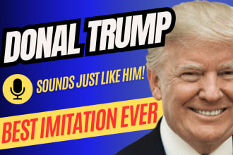 record a donald trump impersonation audio voice over