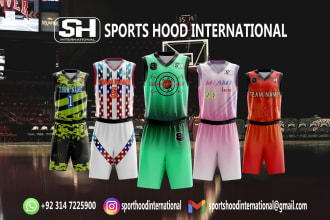 design basketball jersey, uniform, mockup sublimation