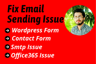 fix email sending issue in wordpress form, contact form