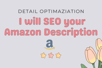 optimize and SEO your amazon description